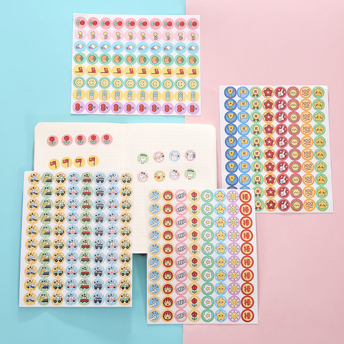 Children's reward stickers little red flower kindergarten teachers and students thumbs encourage cartoon points praise stickers