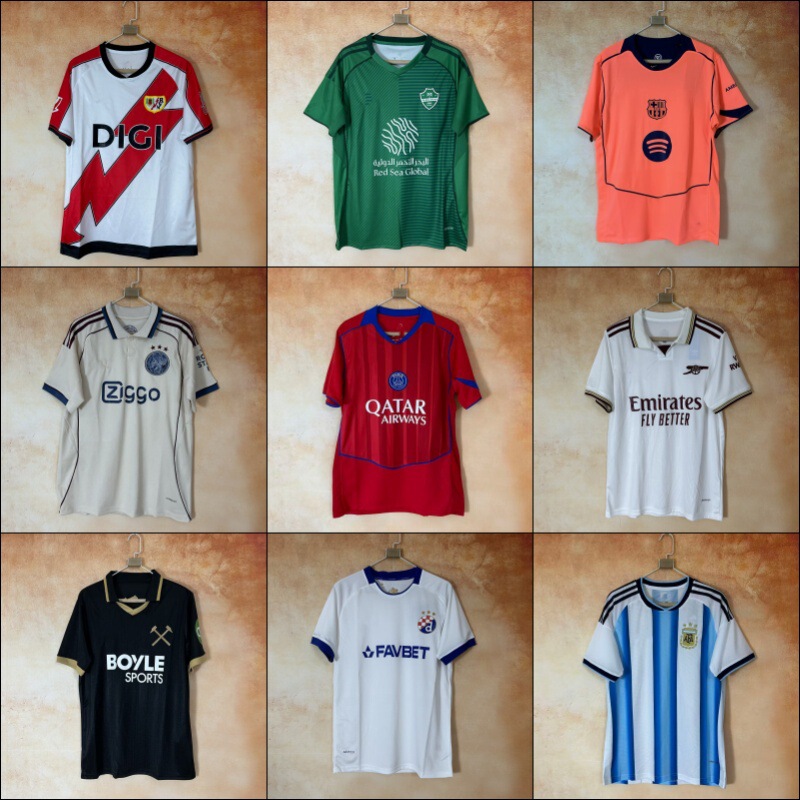 Wholesale 2526 New Club Napoli Barcelona Ajax Thai Version Sports Football Jersey Cross-Border Hot Style