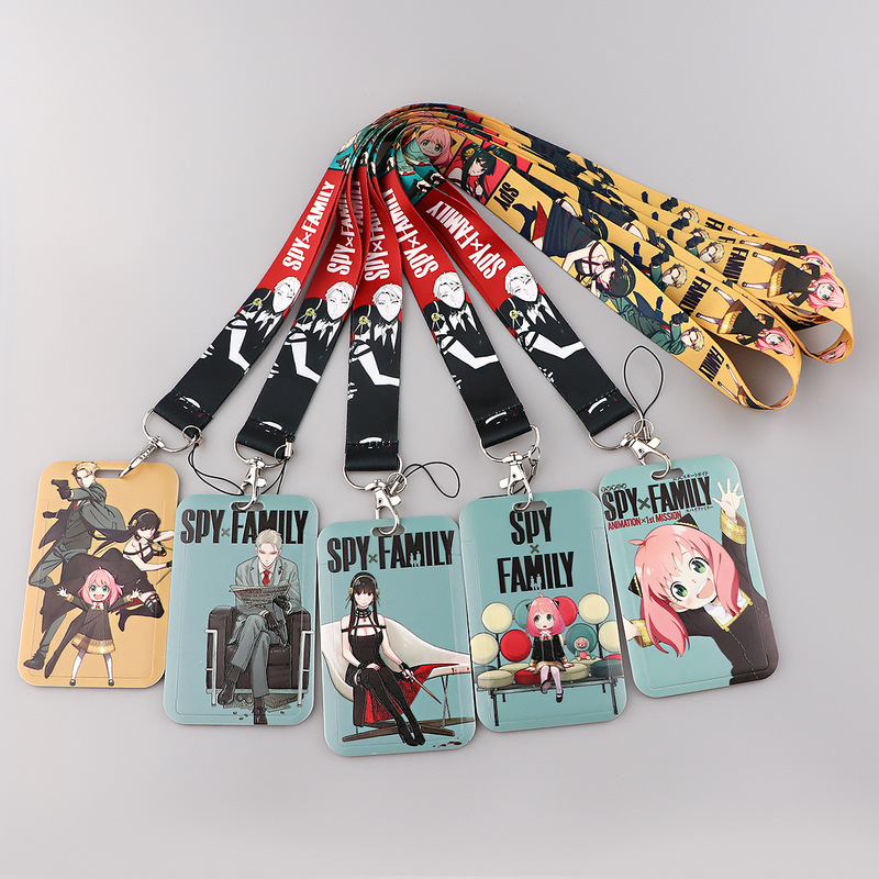 Spy House Cartoon Mobile Phone Lanyard Card Set Bus Card Student Card Exhibition Certificate Hard Shell Protective Cover Spy House Cartoon Mobile Phone Lanyard Card Set Bus Card Student Card Exhibition Certificate Hard Shell Protective Cover