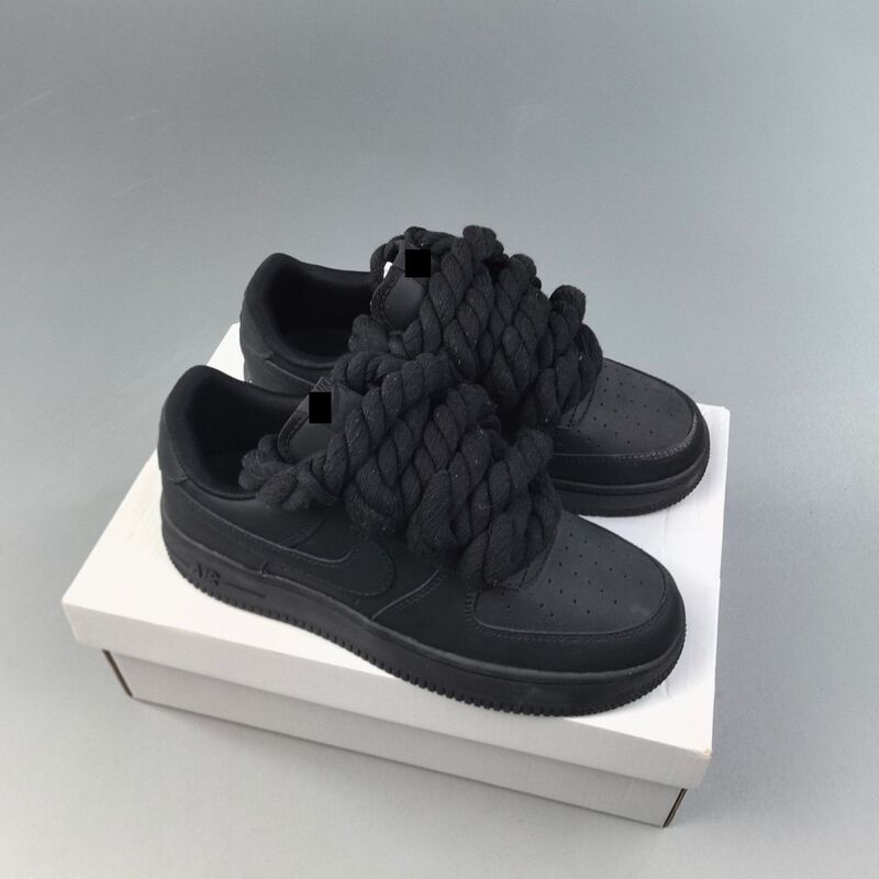 Foreign Trade Cross-Border Af1 Hemp Rope Sneakers Thick Lace-Up Women's Sports Shoes Air Force One Limited Casual Men's Trendy Shoes Foreign Trade Cross-Border Af1 Hemp Rope Sneakers Thick Lace-Up Women's Sports Shoes Air Force One Limited Casual Men's Trendy Shoes