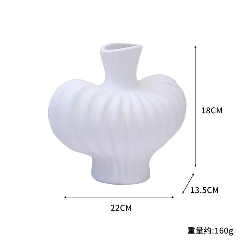 北欧ins风艺术花瓶简约塑料花瓶创意造型房间装饰花瓶高级感花瓶|undefined