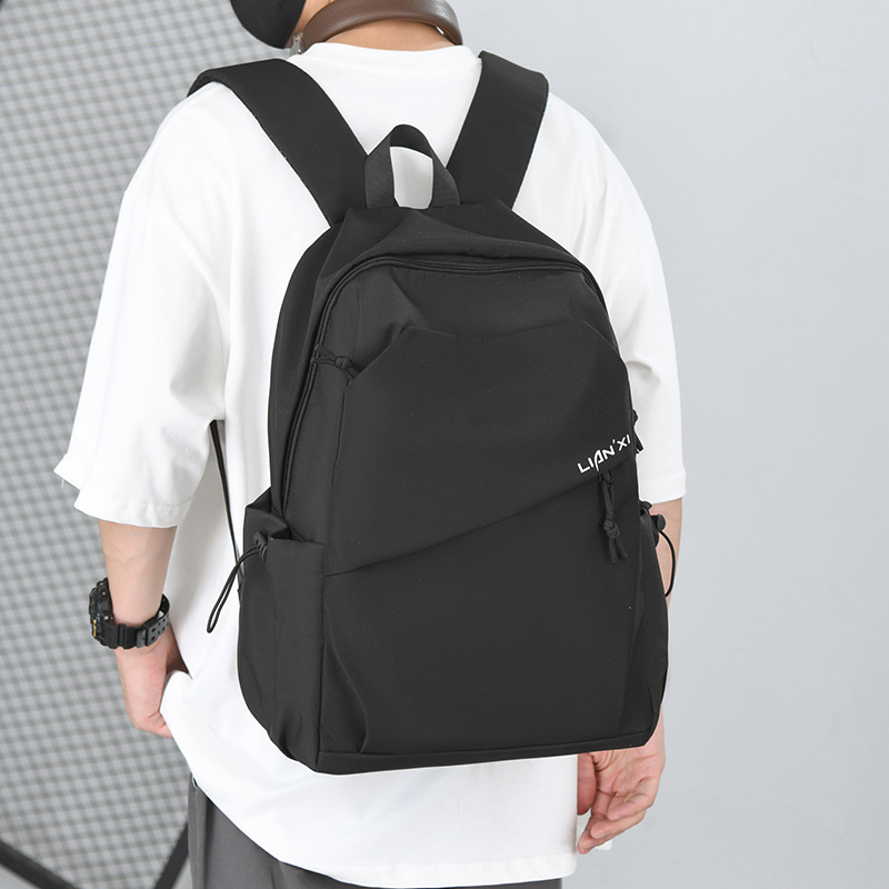 New Backpack for Men and Middle School Students Schoolbag Fashion Travel Bag Junior High School Students Casual Trendy Backpack Computer Bag for Women