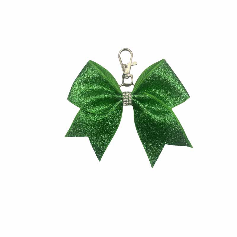 Nuevo estilo de moda transfronteriza arco de cuero brillante llavero colgante personalidad diamante de amigas bolsas colgantes regalos
