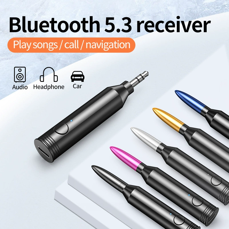 Новый Bluetooth 5. Беспроводной автомобильный Bluetooth-приемник, адаптер AUX для навигации и аудио, преобразователь проводного подключения в беспроводное