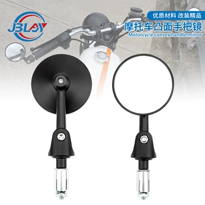 Motosiklet Elektrikli Velosiped Retro Dairəvi Güzgü 22mm Sükan üçün Uyğundur