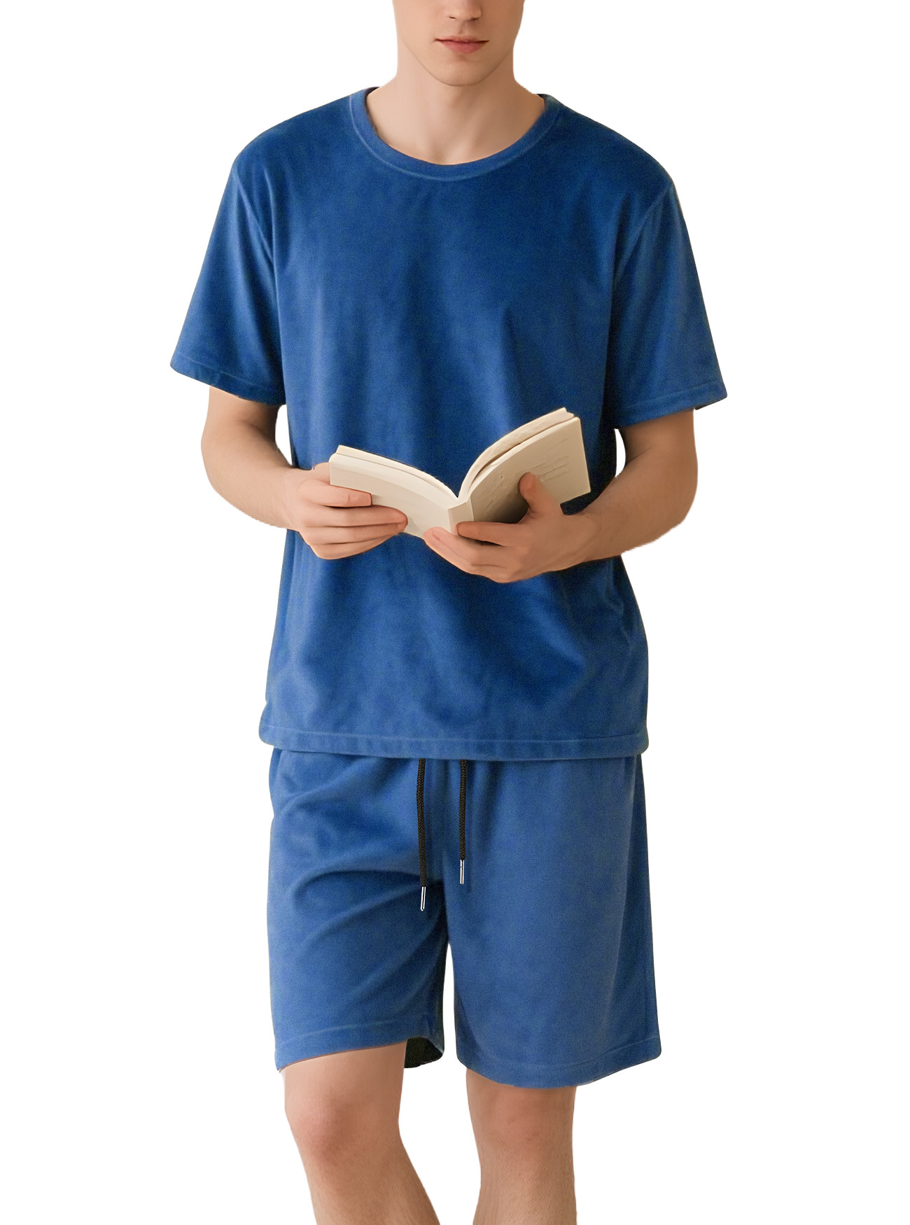 Herren Sport Set T-shirt Und Shorts In Einfarbigem Design_voghion.com