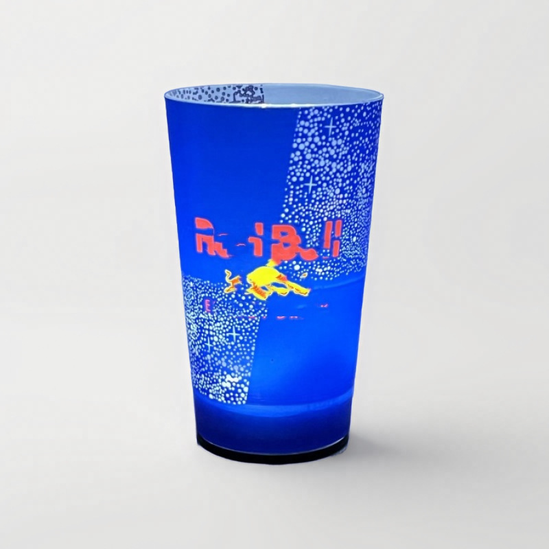 定制12/14/16oz食品级发光杯倒入水感应变色杯LED发光饮料杯