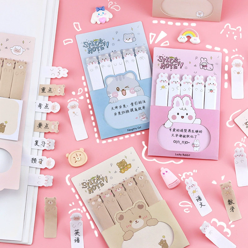 Спотовая корейская креативная мультипликационная маркировка индекс стикеров для студентов