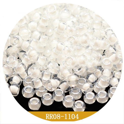 MIYUKI Japanese Import 3mm Glitter Dyed Core Solid Oil Painting Glass Beads Handmade DIY Bead Necklace