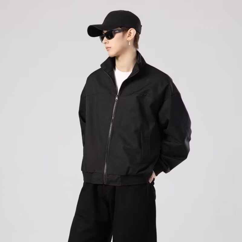 美式复古三防棉衣工装飞行夹克男士户外机能棉服立领外套春秋季|undefined