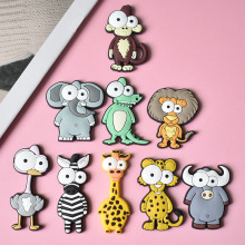 可爱卡通大眼动物软胶磁吸贴创意早教贴磁铁贴批发儿童贴纸冰箱贴