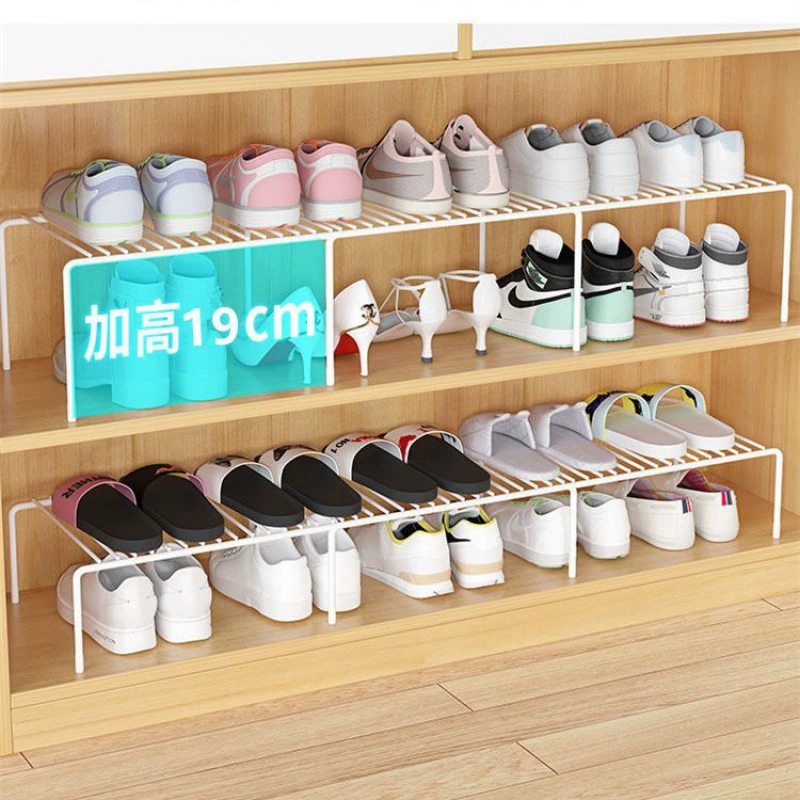 Shoes storage rack Shoe rack provincial space storage partition frame cabinet interior partition partition can retract the layered shelf