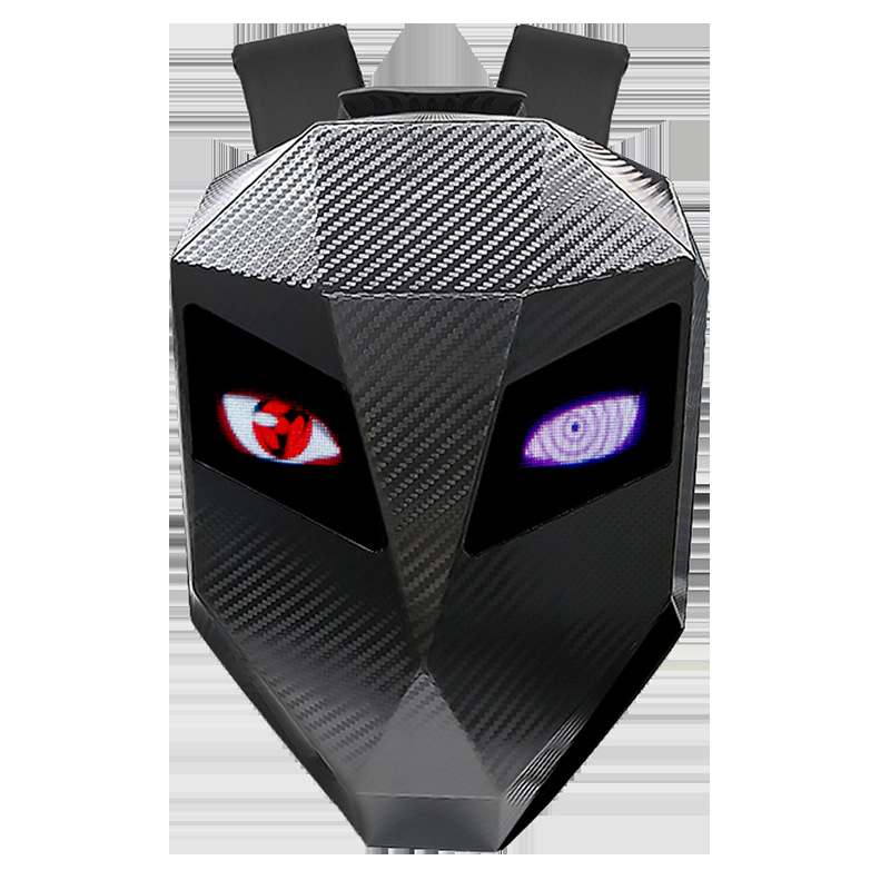 LOY bolsa de audio LED transfronteriza ojos luminosos bicicleta mochila inteligente tendencia genial fabricante de origen de casco de motocicleta