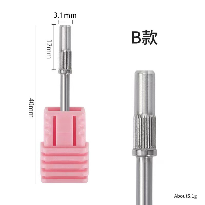 Actualización transfronteriza 3,1mm pequeño manicura anillo de arena cojinete mini anillo de arena núcleo de eje manicura desarmador cabezal de pulido