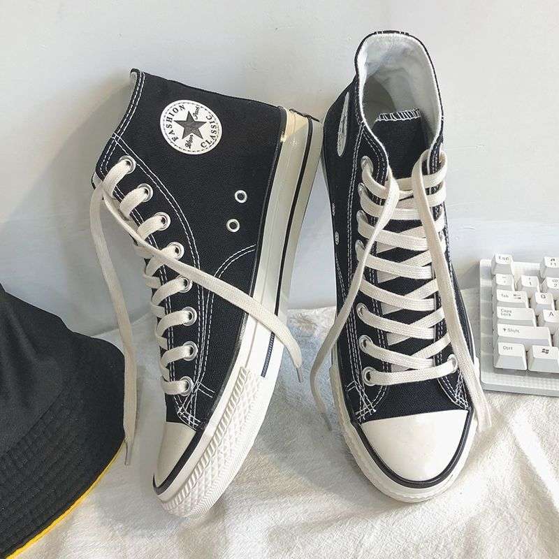 Zapatos de lona para hombres, alta tendencia, estudiantes, zapatos para hombres coreanos, zapatos deportivos de todo fósforo, 2025 nuevos zapatos de tela para niños, hombres