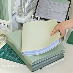 グラデーションフォルダー 大容量学生テスト用紙収納ブック A4フォルダー 高価値学生文具情報ブック