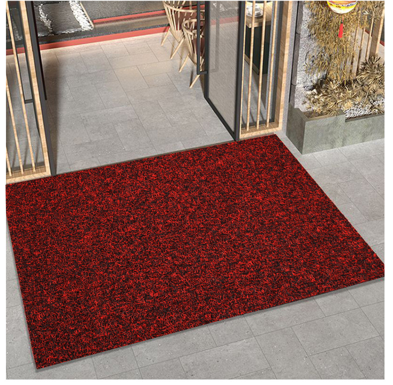 Cuttable silk ring floor mat door mat door mat car anti-slip dirt-resistant mat plastic carpet thickened