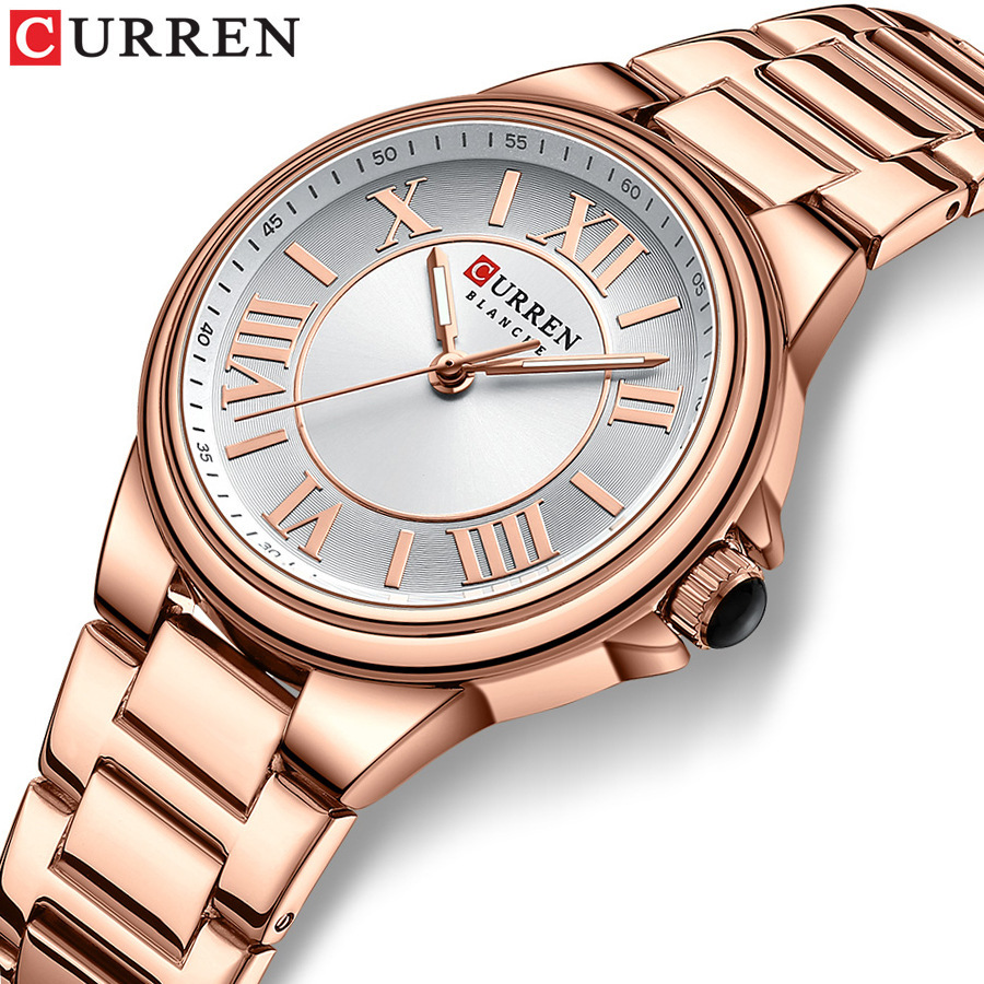 Curren 9091 fashion watch casual women's watch steel strap watch women's watch foreign trade watch