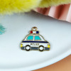 Metal ambulance, transport, pendant, earrings, accessory with accessories, fire truck, handmade