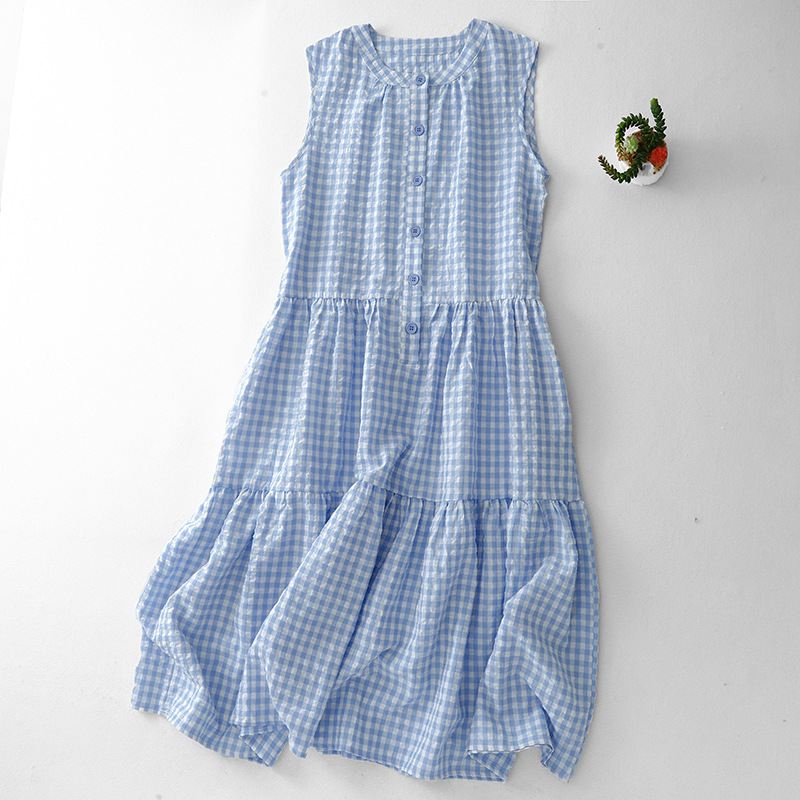 Summer dress with sleeves sleevless