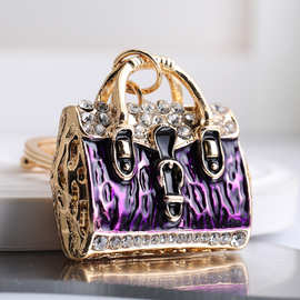 轻奢简约水钻女士包包汽车钥匙扣INS风钱包钥匙链礼品厂家批发