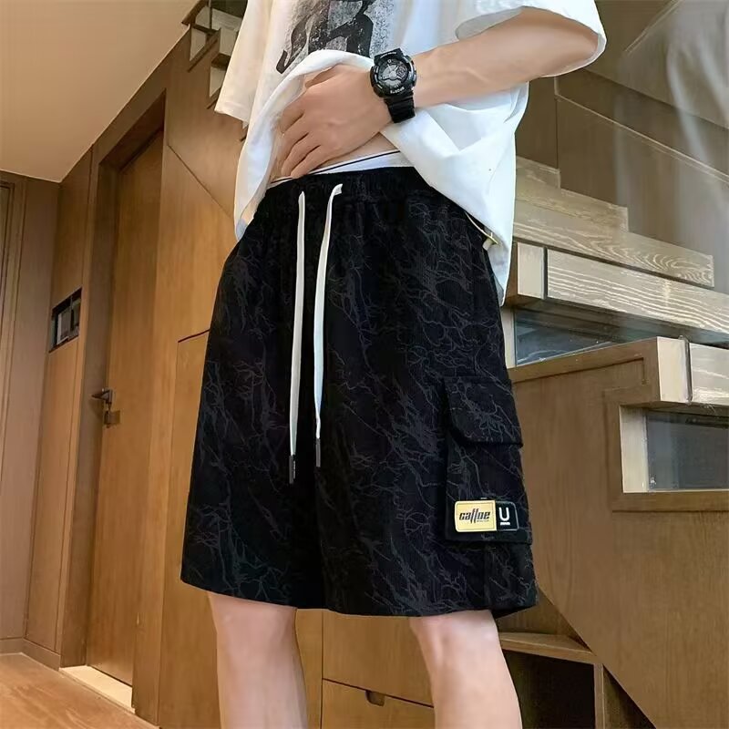 Multi-pocket Tooling Shorts Men's 2025 New Summer Functional Pants Loose Straight Pants
