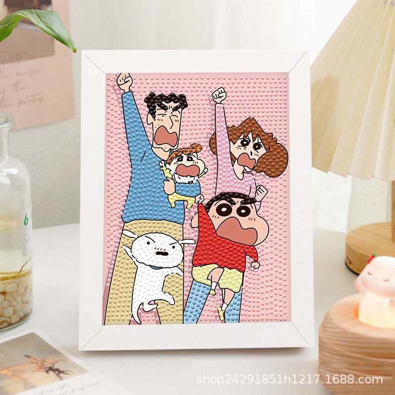 Diamante nuevo lápiz de dibujos animados pequeño nuevo pegatino diy puzzle manual regalo de cumpleaños para niños estudiantes