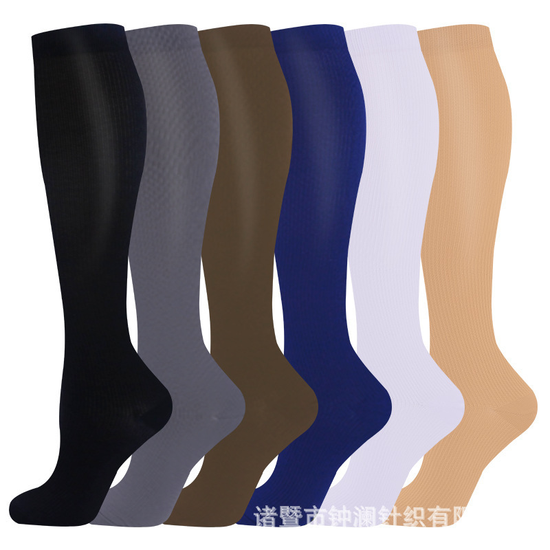 Amazon Cross-Border Compression Elastic Socks, Calf Socks for Men and Women, Running Sports Socks, Beautiful Leg Nurse Socks