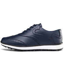 跨境爆款一件代发防侧滑钉高尔夫球大码鞋防水英伦风运动鞋男鞋