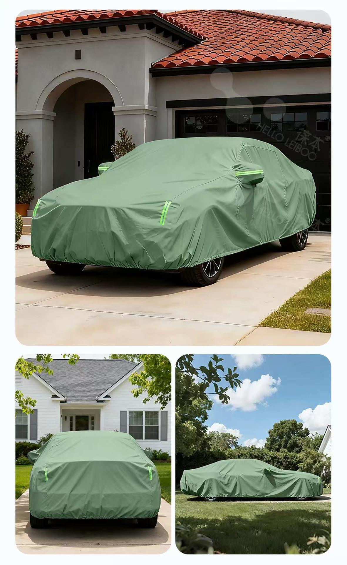 Oxford cloth car cover, sunproof, rainproof, heat-insulating, dustproof, all-season, thickened, hail-resistant, full-coverage, specially designed car cover