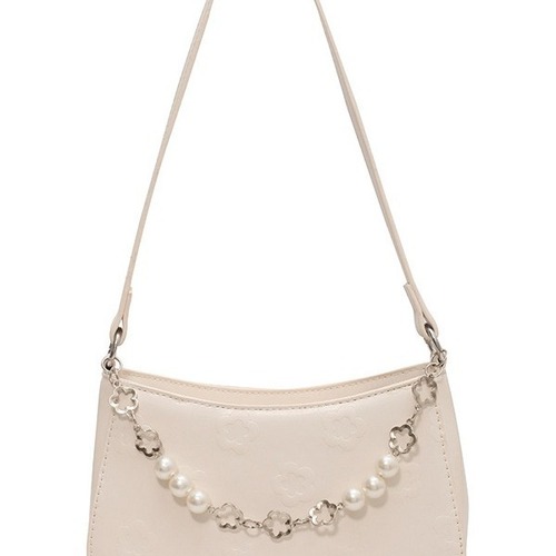 Cross-border minimalist small square bag for women, new autumn small fashion trend, pearl high-end sense casual versatile crossbody bag