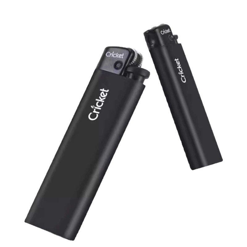 本物のスウェーデン製クリケットバッターライター防爆使い捨てプーリーフリント砥石ライターブラックつや消し|undefined
