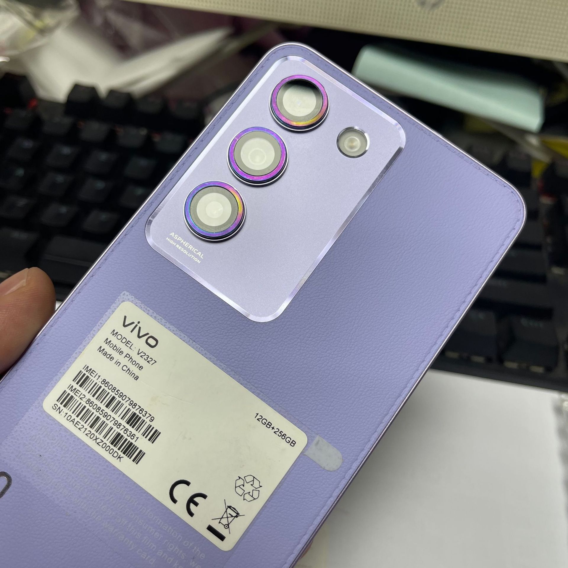 Película de lente para teléfono móvil V40SE Película protectora de cámara de lente de ojo de águila de metal Película para teléfono móvil VIVO V40SE