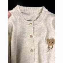 针织衫春季百搭软糯开衫内搭韩版小熊可爱毛衣外套学院风短款上衣