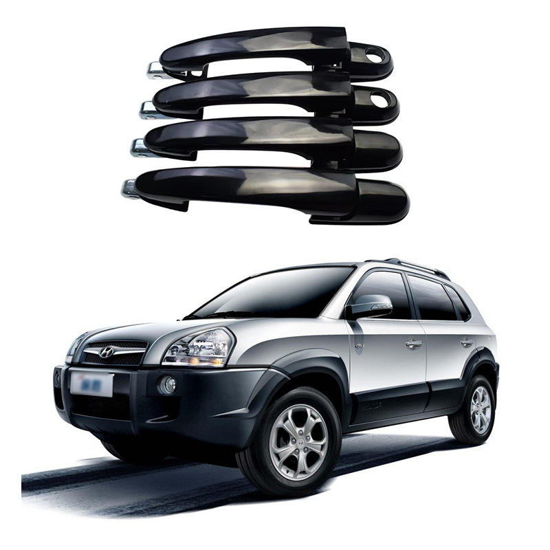 Adecuado para Hyundai Tucson 05-12 manija de puerta externa cuerpo de manija suministros de decoración cromado.