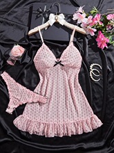 F 76497 Sexy Sheer Sleepwear Set �Ը�͸��˯ȹ ŷ���羳