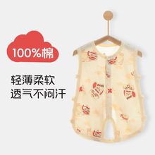 y2302婴儿连体衣夏季薄款无袖超萌琵琶服宝宝满月百天周岁衣服夏