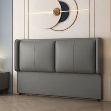 软靠垫新款实木轻奢落地现代科技简约超床挡头清仓床头罩加棉加厚