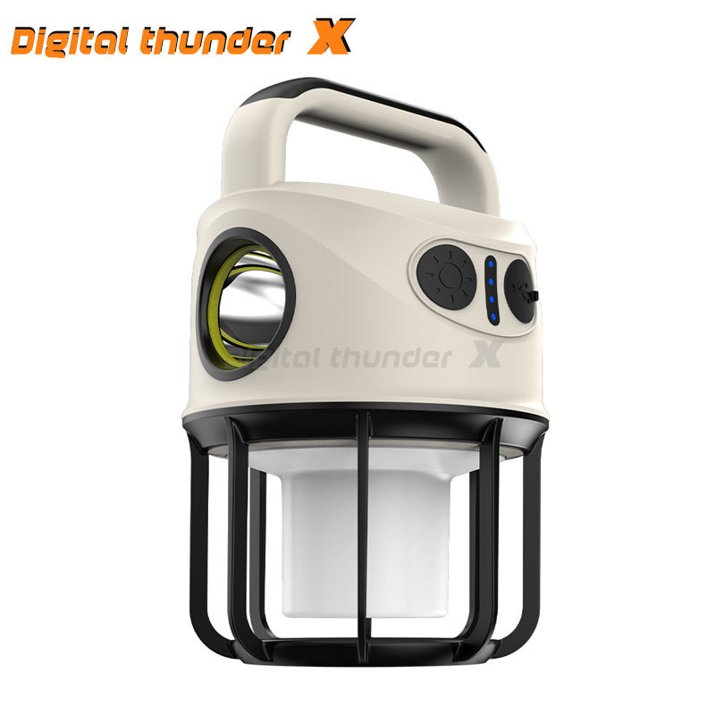 10 meses nuevo reflector portátil transfronterizo linterna camping luz de doble propósito blanco amarillo de doble luz de entrada y salida de carga