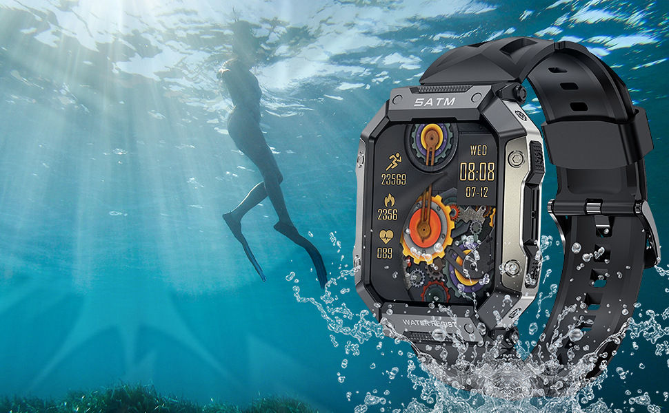 Montre connectée c20pro grand écran bluetooth sport cardio_voghion.com