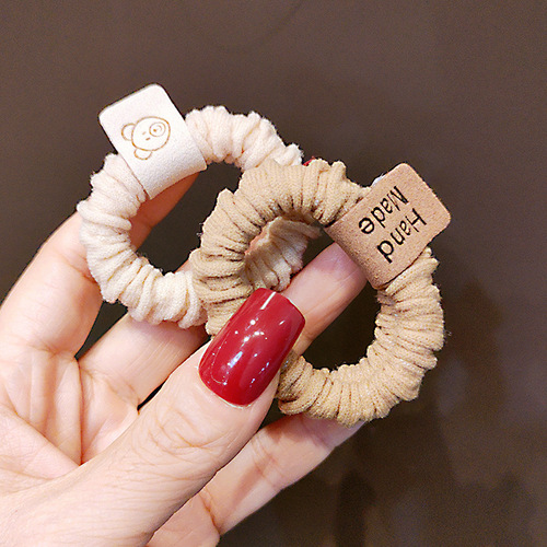 Korea's high-elasticity thick hair-tying rope does not hurt the hair rope Internet celebrity Korean ponytail towel ring women's hair accessories