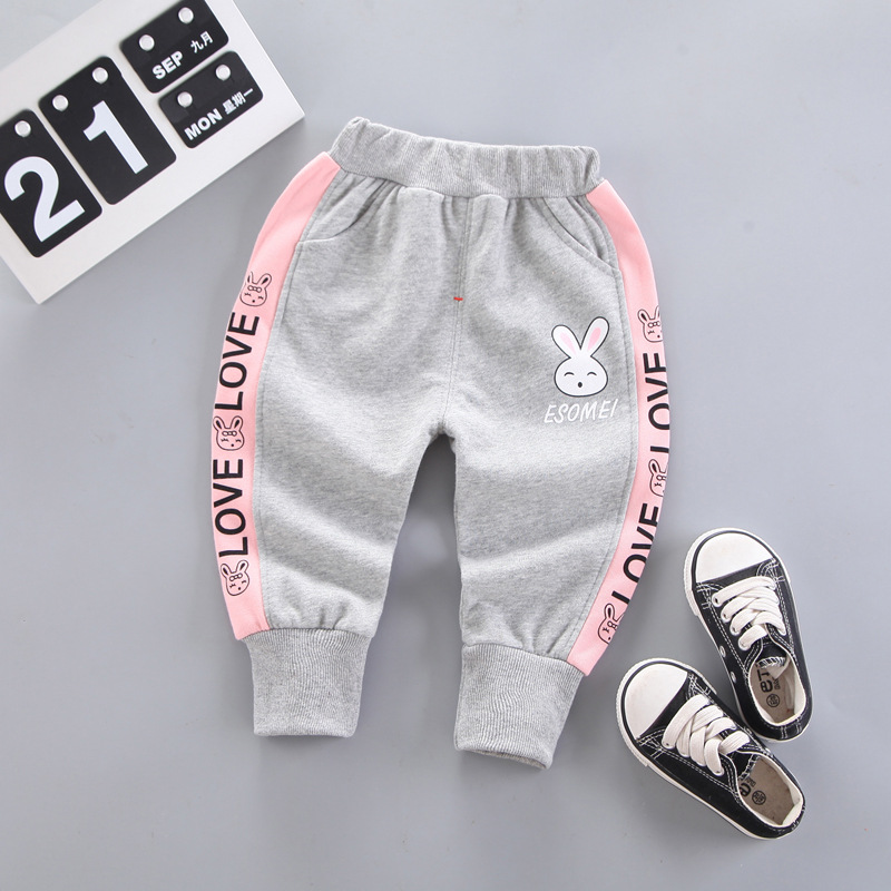 그레이 컬러 블록 토끼 바지 싱글 피스