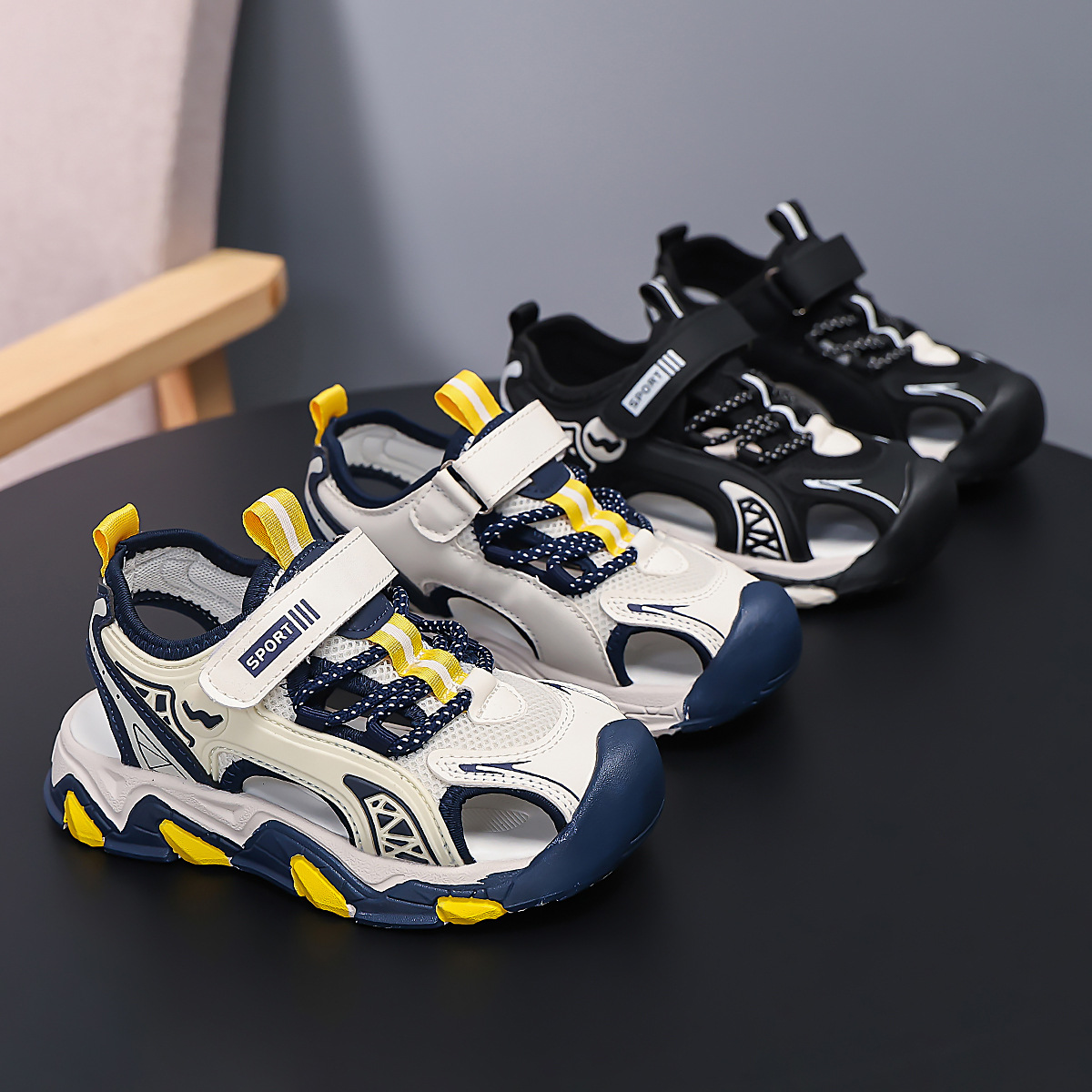 Sandalias para niños de verano 2026 nuevas zapatos de moda para niños, zapatos casuales, zapatos deportivos de playa image 5