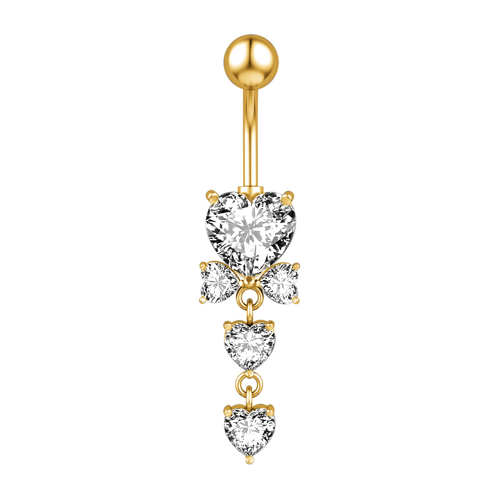 Bauchnabelpiercing Mit Stern Und Zirkon Bauchnabelschmuck_voghion.com