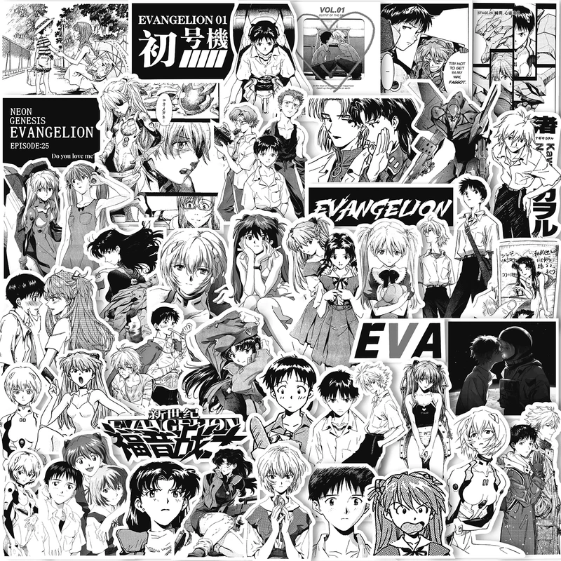 Eva, sticker, comics, mobile phone, scheduler, DIY