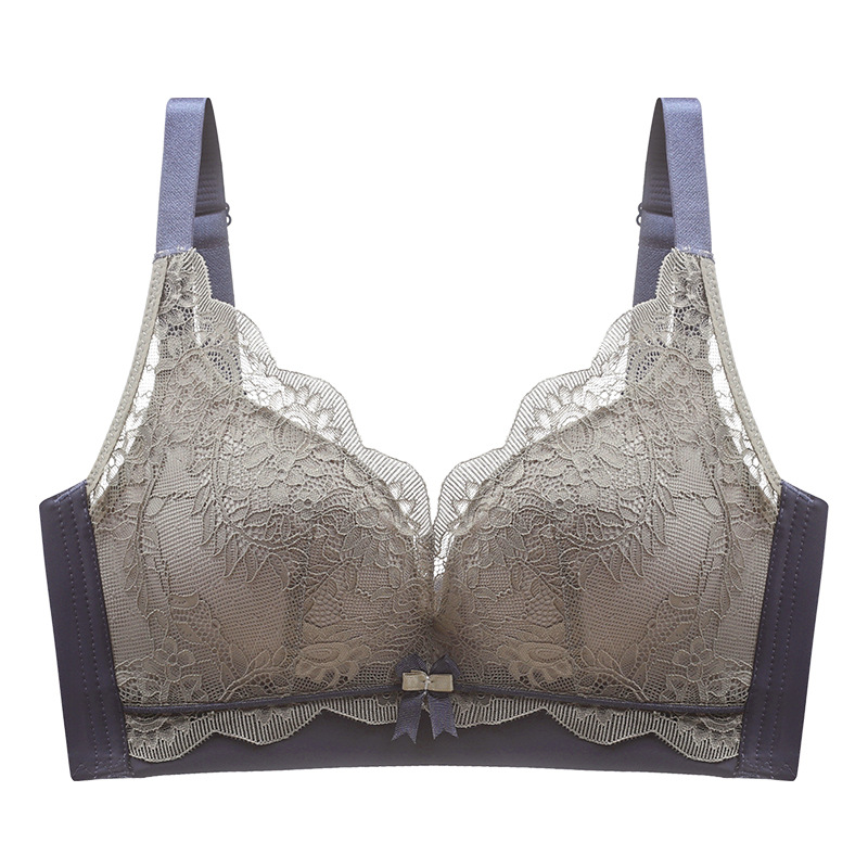 Nuevo encaje sexy sin costuras ropa interior inalámbrica soporte superior de las mujeres push up mama-recoger sujetador ajustable traje