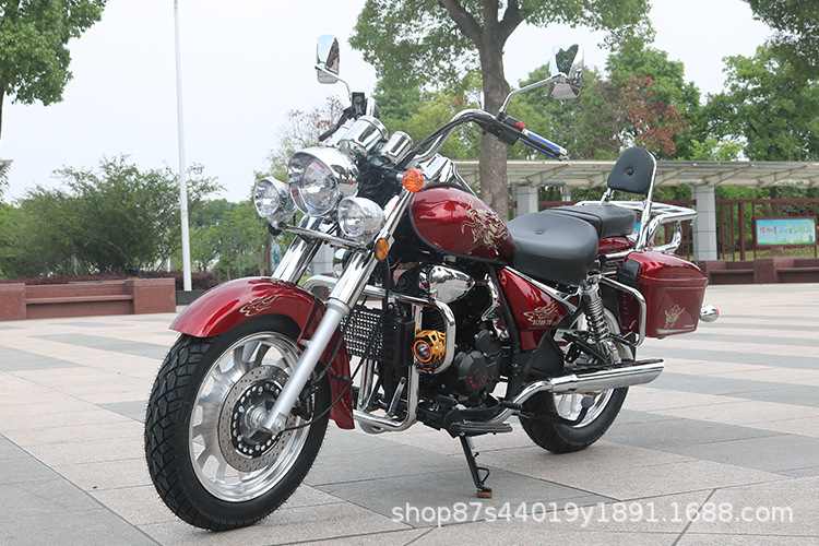 Storm Prince Motorcycle 200cc Fuel-Saving Retro Harley Prince Cruiser Street Bike