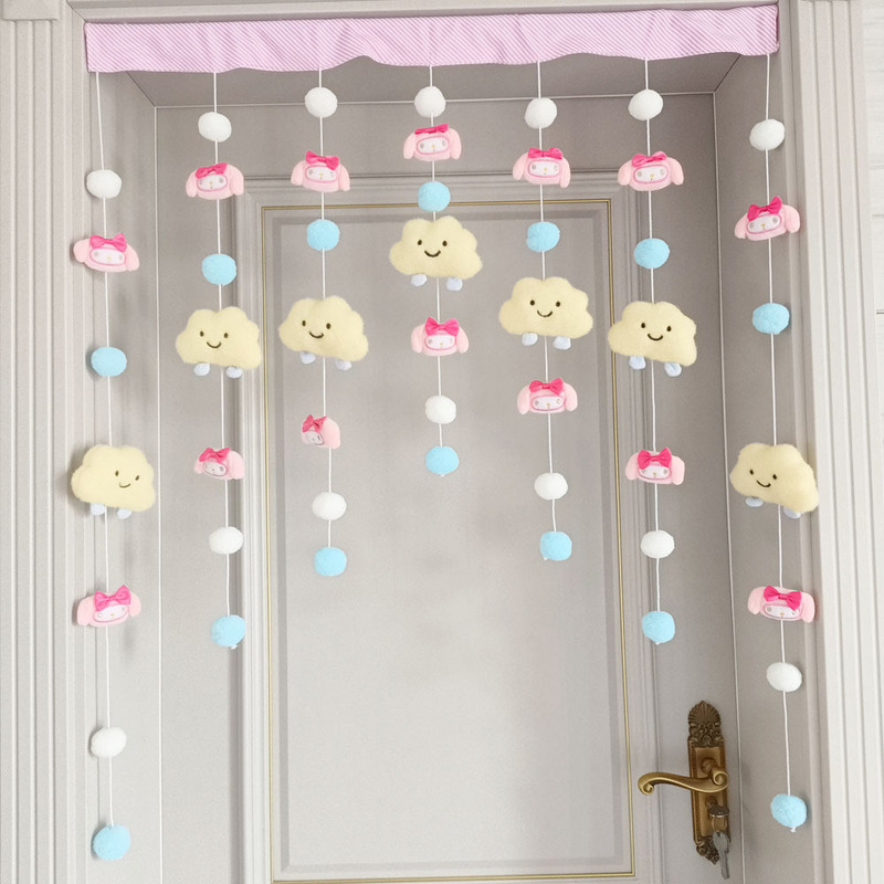 Dream space bedroom bathroom classroom bunk hanging curtain ins door curtain cute home cartoon partition decoration