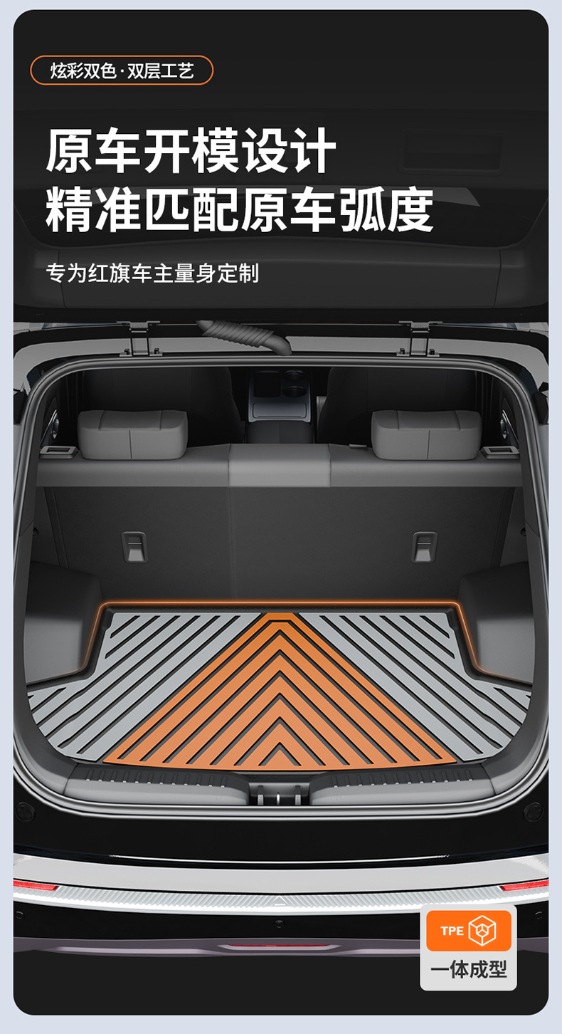 Suitable for Aion UT/UT super RT Y/Y PLUS i60, special colorful TPE car trunk mat