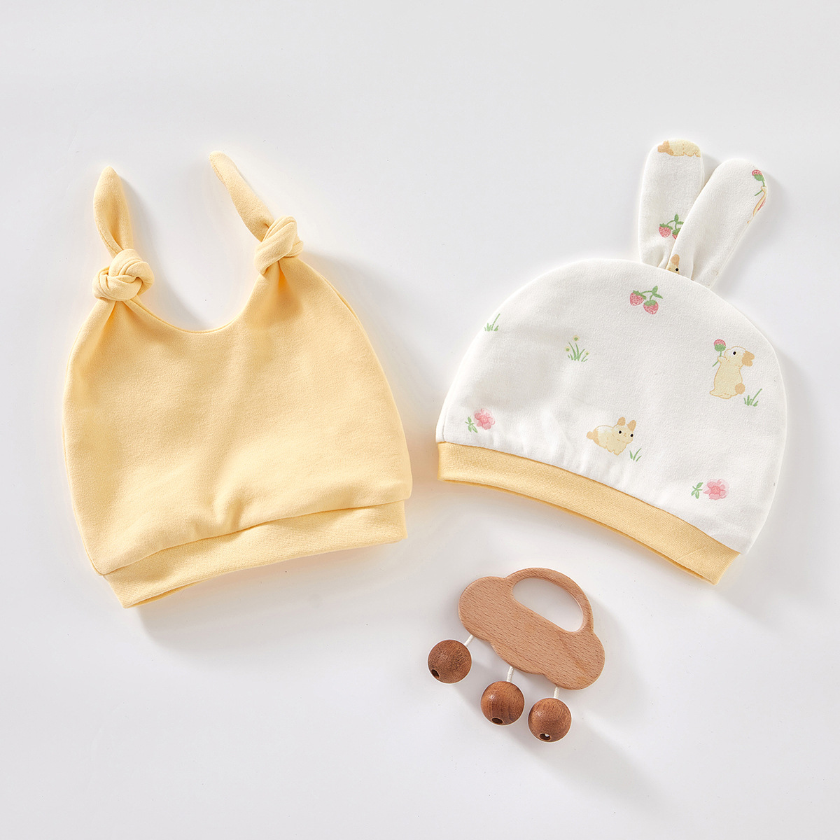 Gorro protector de fontanela para bebé recién nacido de 0 a 3 meses, estilo primavera y otoño, de algodón puro, unisex, con parte superior redonda